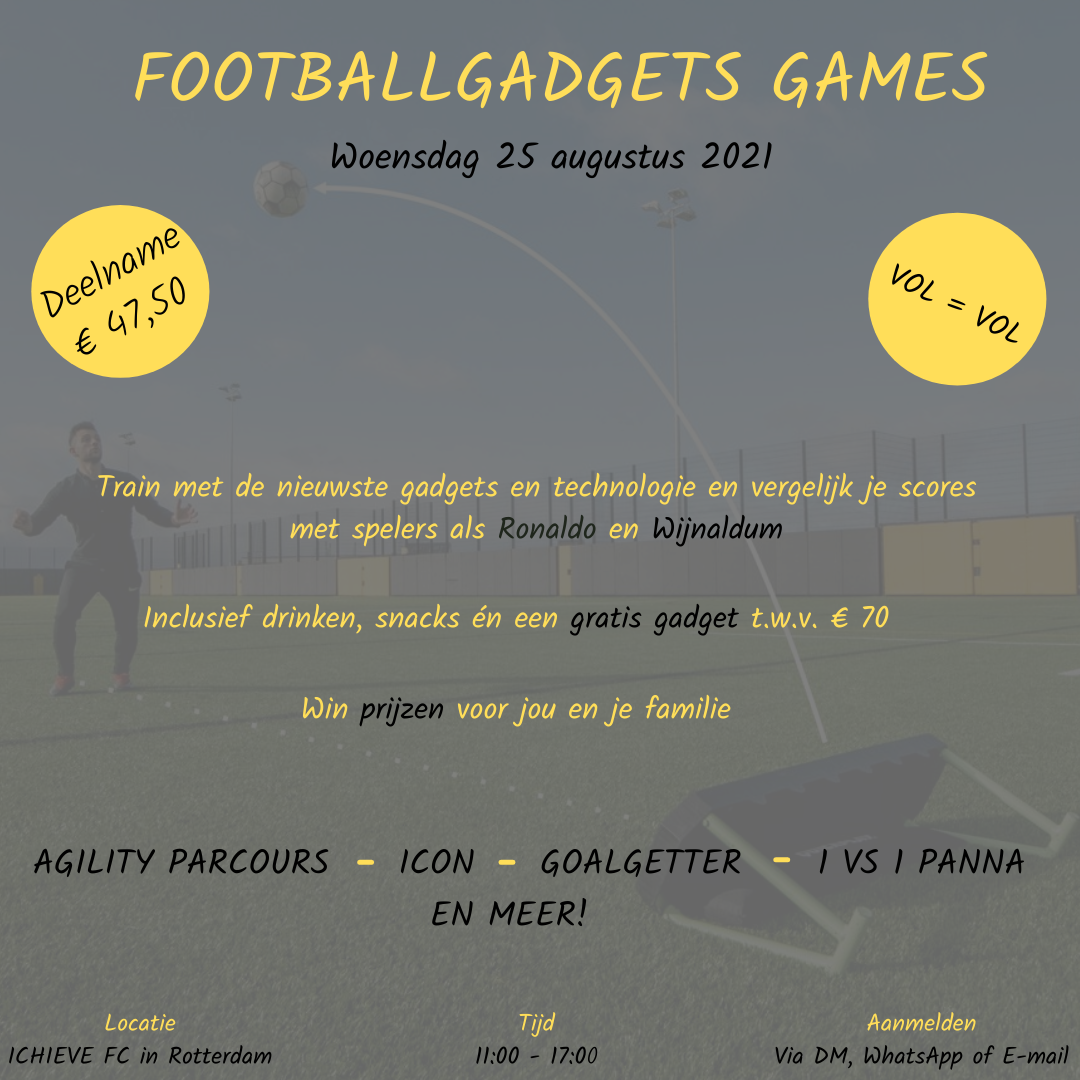 Footballgadgets Games op woensdag 25 augustus 2021