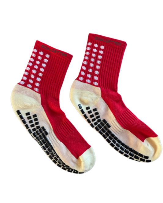 Goalgetter Grip Socks Red - Footballgadgets.shop