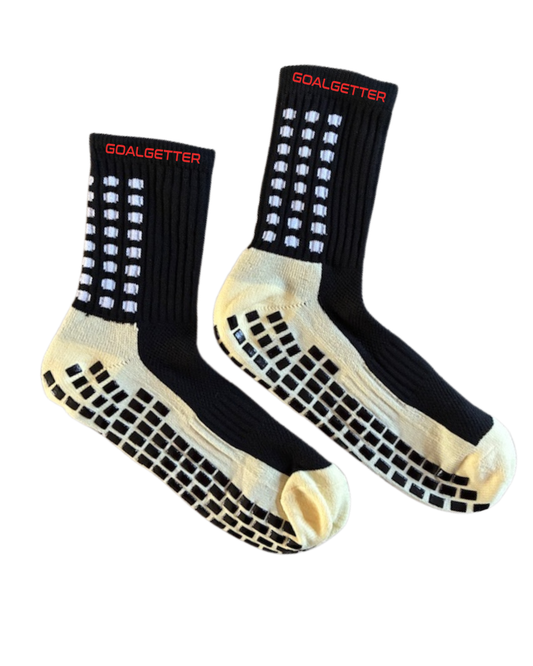 Goalgetter Grip Socks Black - Footballgadgets.shop