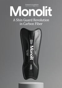 Monolit scheenbeschermers - in carbon fiber