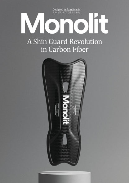 Monolit scheenbeschermers - in carbon fiber - Footballgadgets.shop